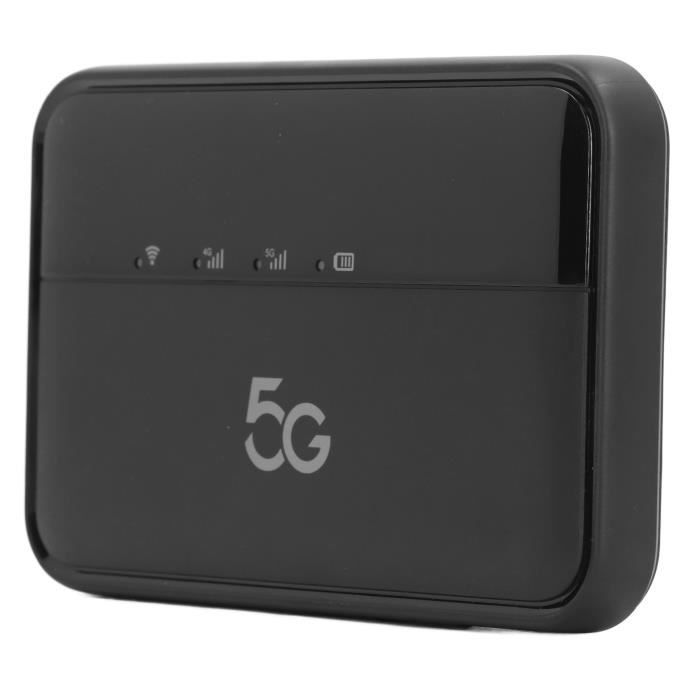 Routeur 4G/5G WiFi 6 - CPE Avec Slot Carte SIM, 4 Antennes - Vitesse Jusqu'à 300 Mbps, 32 Appareils Connectés - Pour Maison, Voyage, Zone Sans Fibre