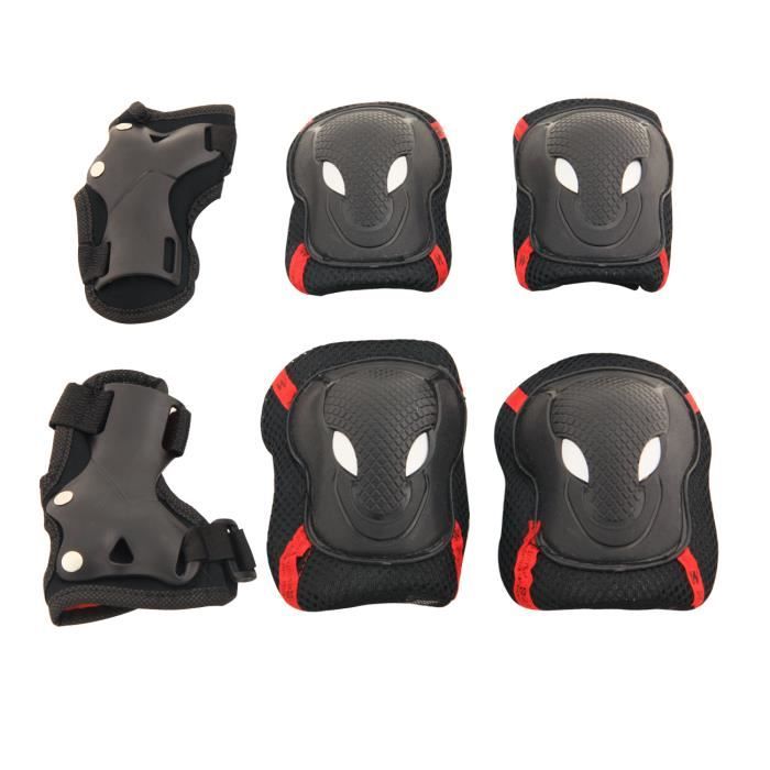 TARION Kit de protections (Rouge et noir) de skate Cdiscount Sport