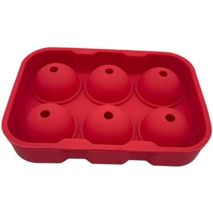 Bac à Glaçons Silicone 7 Boules Rondes 5cm - Moule à Glaçons Sphériques Avec Couvercle Anti-Fuite