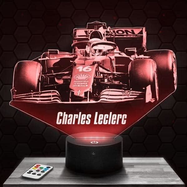 Lampe De Chevet - Veilleuse Tactile Formule 1 F1 Charles Leclerc Lampe 3D  Led Illusion, Idée Cadeau Noël Anniversaire Garçon [P2702] - Cdiscount  Maison