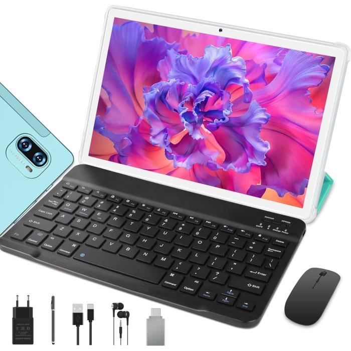Coque Protectrice Pour Tablette Thomson Origin 1010 10.1 Pouces - Rotation 360°, Protection Renforcée - Noir