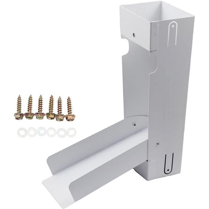 Collecteur d'eau de pluie en zinc 76/80/87/100/120 mm avec raccord pour tuyau d'égout, collecteur de pluie Titanzink 85 % d'eau grâce à une construction à double paroi