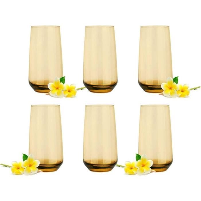 6 Verres à Cocktail Hurricane - Verres à Long Drink - Verres à Boire