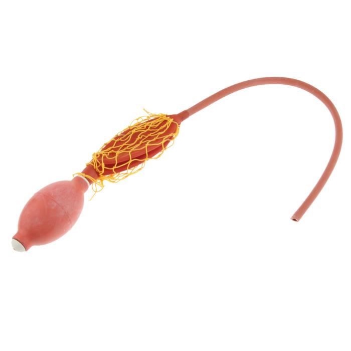 Boule D'Aspiration En Caoutchouc Rouge Pour Pipette De Laboratoire - 3 Vannes, Précision Et Confort