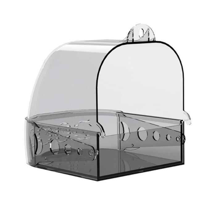 Boîte de Bain pour Oiseaux Cage Suspendue Jouet de Baignoire pour Perruches Cockatiels Inséparable