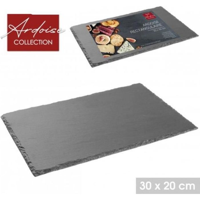 Assiette Ardoise Carrée GER - 20x20cm - Pour Service De Table Original