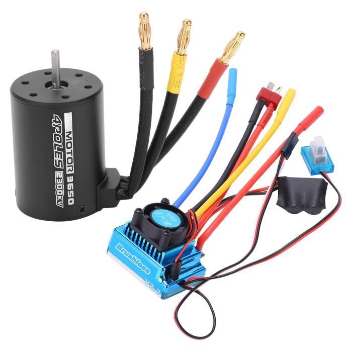 VGEBY Ensemble ESC Pour Moteur RC 3650 80A Moteur Sans Balais étanche 4