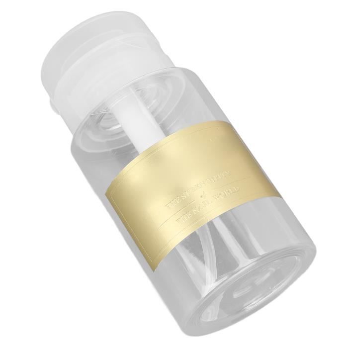 Flacons Pompe En Verre Pour Dissolvant - Lot De 3 - 180ml - Transparent
