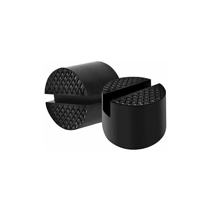 2 Pièces Bloc Caoutchouc Antidérapant 7.5 * 2.5cm - Tampon Pour Cric Hydraulique, Protection Voiture Et Stabilité