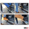 Protection seuil coffre pare-chocs pour Dacia Duster 2 2018-2021 brossé Chromé-1