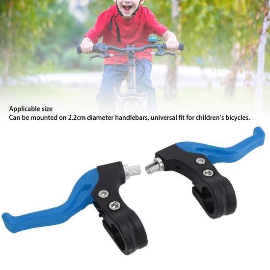 Paire De Leviers De Frein Vélo Zwenjuan – Compatibles BMX, VTT Et Vélos Enfants, Aluminium Noir 22 Mm