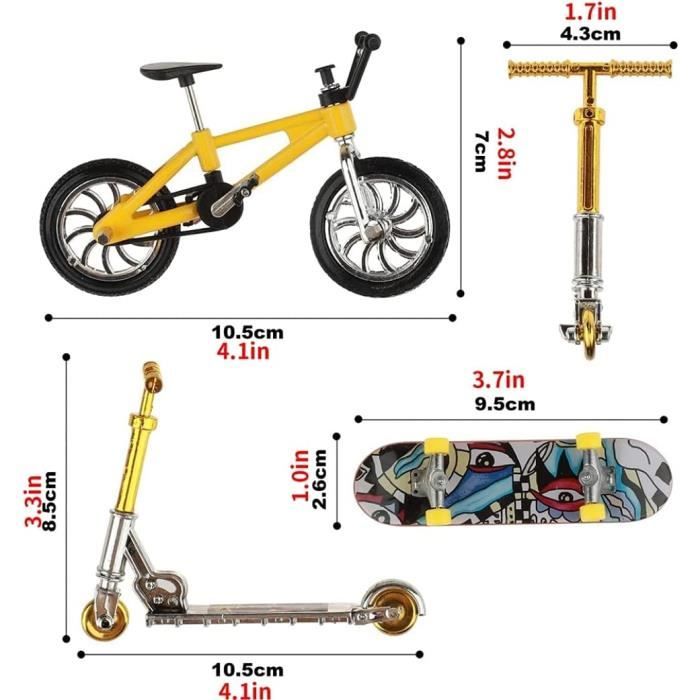 Morofme Kit de skatepark 17 pièces pour skateboard, skatepark, mini doigt, rampe de skateboard de vélo, scooter Tiny Swing Board Fingerboard Ramps Deck Training Prop Morofme Kit de skatepark 17 pièces pour skateboard, skatepark, mini doigt, rampe de skateboard de vélo, scooter Tiny Swing Board Fingerboard Ramps Deck Training Prop