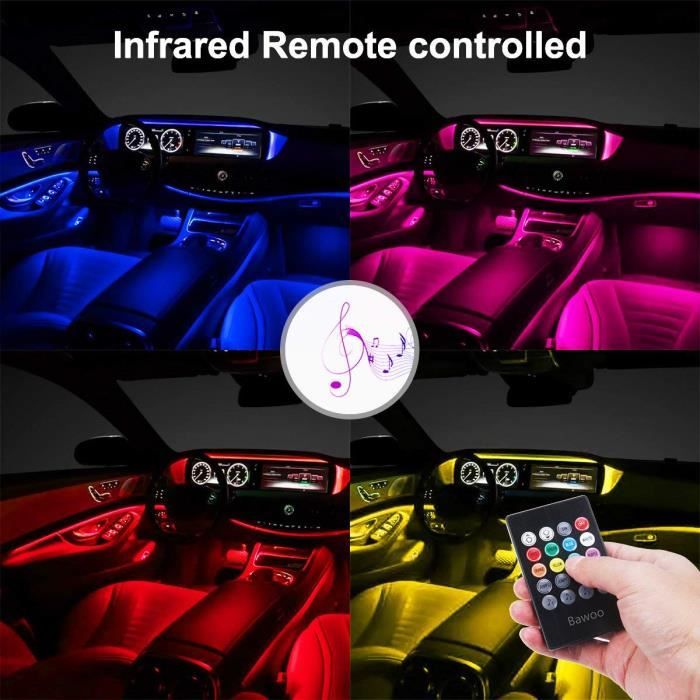 AL122116 - Lampe Voiture Interieur USB Rubans Led Lampe Décoration Couleur  Allume Cigare Lampe - Cdiscount Auto