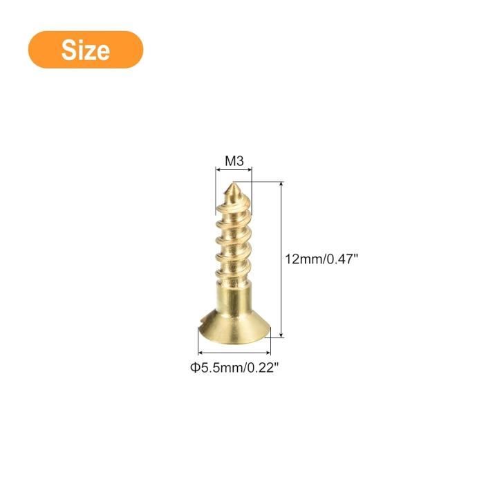 YINETTECH Lot 12 Broches à Vis M3 X 12 Mm En Acier Dur – Pour Axial SCX10, Traxxas TRX-4, Tamiya CC01