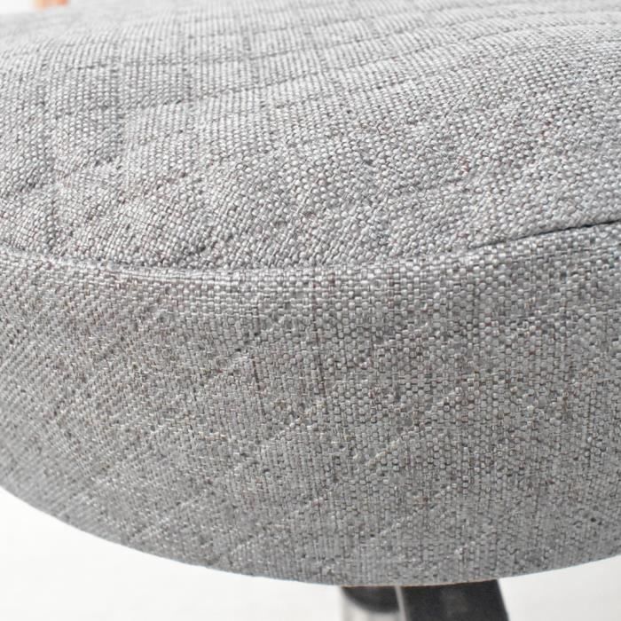 Housse de tabouret de bar Jacquard de couleur grise 2 pièces