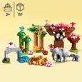 LEGO 10974 DUPLO Animaux Sauvages d’Asie, Jouet Tapis de Jeu, avec Figurines Éléphants et Tigres, pour Enfants de 2 à 5 Ans-2