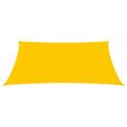 3322Remise Voile d'ombrage Rectangulaire & Anti - UV,Protection,Toile Ombrage Jardin Terrasse 160 g-m² Jaune 2,5x2,5 m PEHD-2