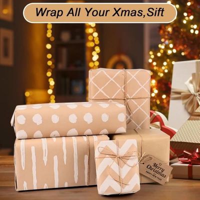 Set 5 Rouleaux Papier Cadeau Anniversaire - Motifs Variés, Recyclable