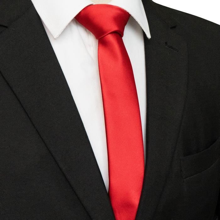 JEMYGINS Cravate Fine Homme Uni – 6 Cm Large, Polyester Haut De Gamme, Look Élégant Pour Mariage, Bureau & Soirées