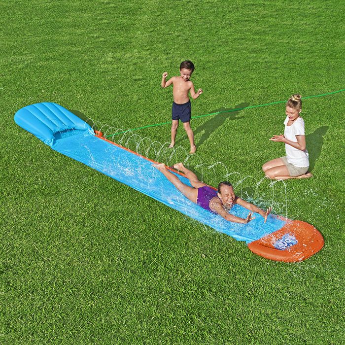 Toboggan aquatique gonflable commercial à double voie pour adultes, vente direct Toboggan aquatique gonflable commercial à double voie pour adultes, vente direct