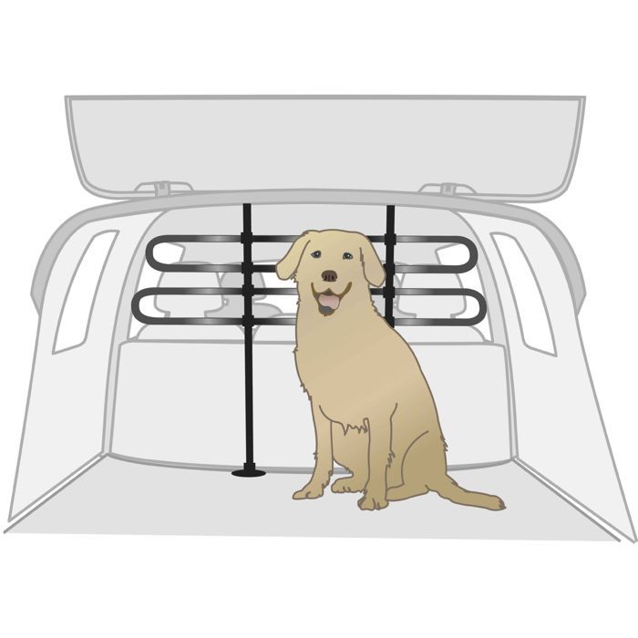 OeHoin Grille De Séparation Universelle Pour Chien - Pour Coffre De