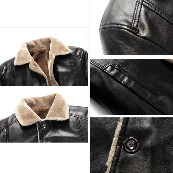 Parka longue cuir homme discount