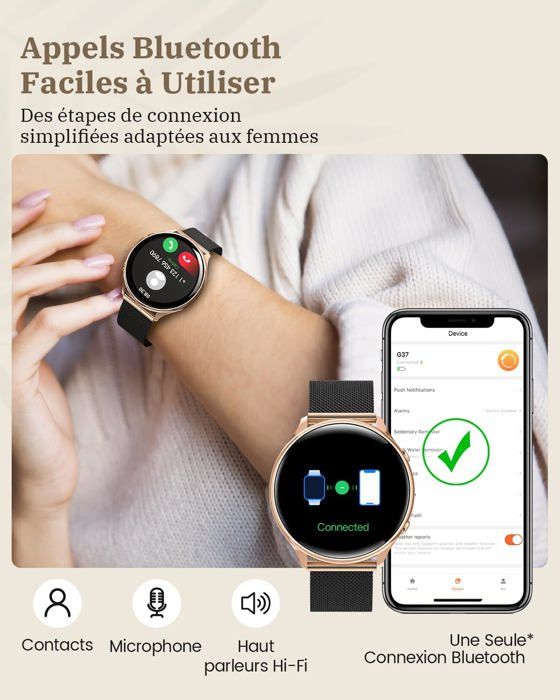 NAIXUES Smartwatch Sport avis, montre connectée femme