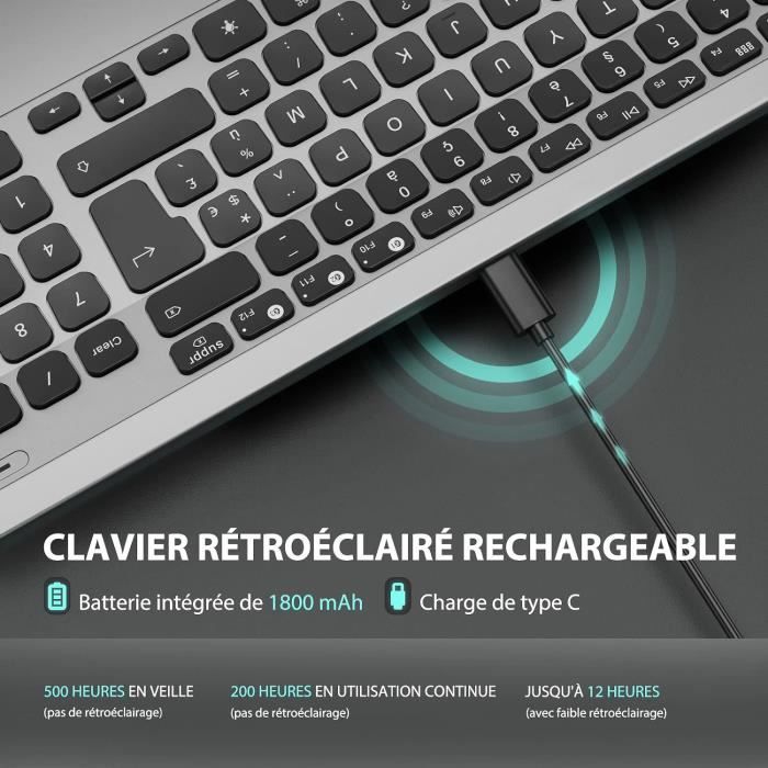 Clavier sans fil Bluetooth® Executive Azerty