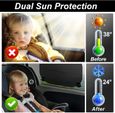 2pcs Pare Soleil Voiture bébé/Enfant, Universelle pour Pare-Soleil Fenêtre de Voiture ,Protection UV/Chaleur-3