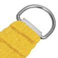 3322Remise Voile d'ombrage Rectangulaire & Anti - UV,Protection,Toile Ombrage Jardin Terrasse 160 g-m² Jaune 2,5x2,5 m PEHD-3