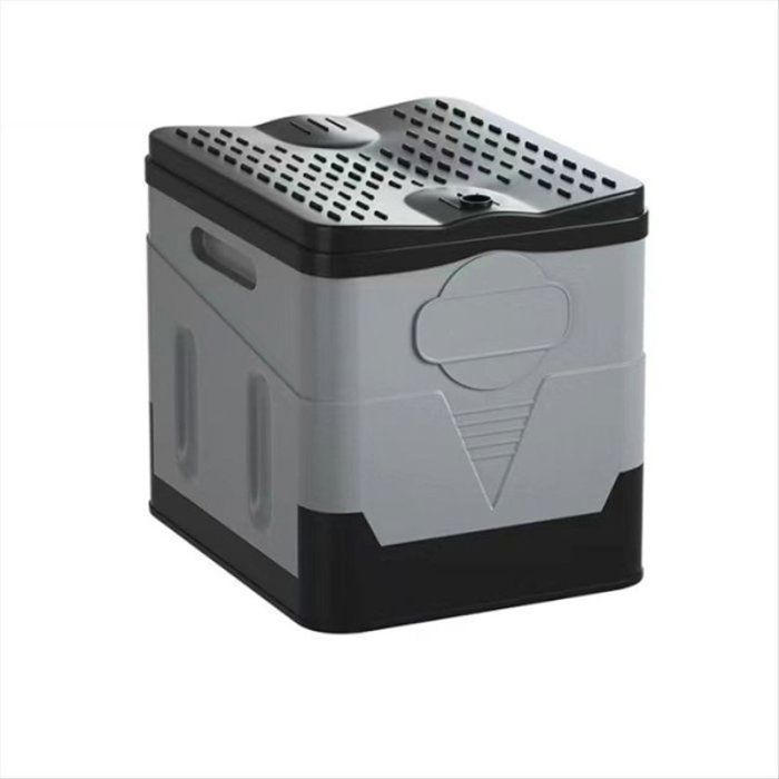 Toilettes Portables Pliantes – 33,5 X 27,5 X 27,5 Cm – Support 150 Kg – 12 Sacs Et Solidifiants – Camping, Voyage, Voiture, Maison