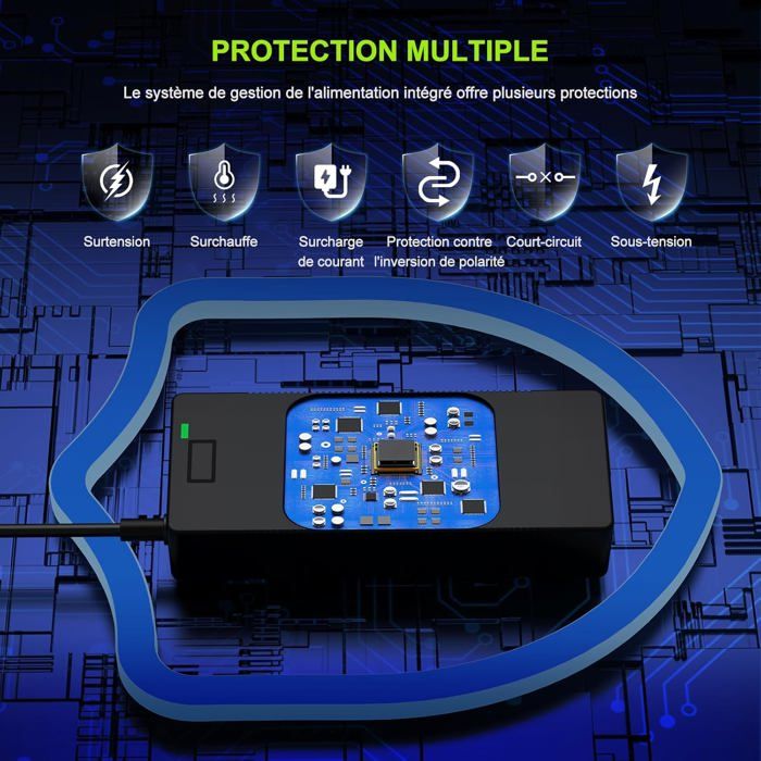 Chargeur ZIMAOER 42V 2A Pour Trottinette Xiaomi Ninebot – DC 8mm – Protection Surcharge – Normes UE
