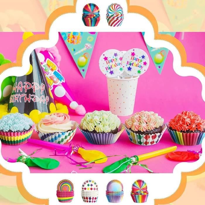 600 Pièces Caissettes Cupcake Cupcake Papier Cuisson Moules De Cuisson  Antiadhésif Et Jetables Caissettes À Cupcakes En Papi[u109] - Cdiscount  Maison