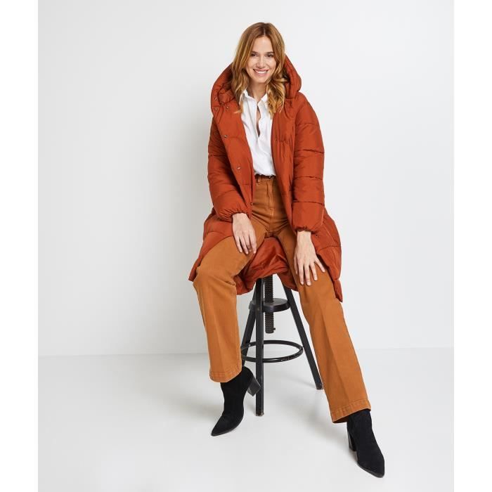 Doudoune femme marron foncé shop