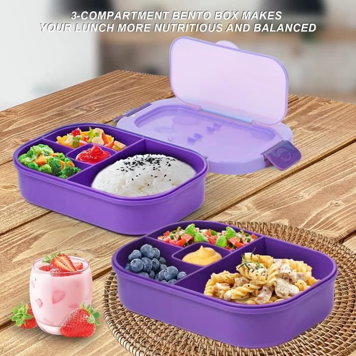 Boîte à Déjeuner Enfant Frozen - Avec Couverts Et Sac - Sans BPA, Micro-ondable - Pour école, Piscine, Sorties