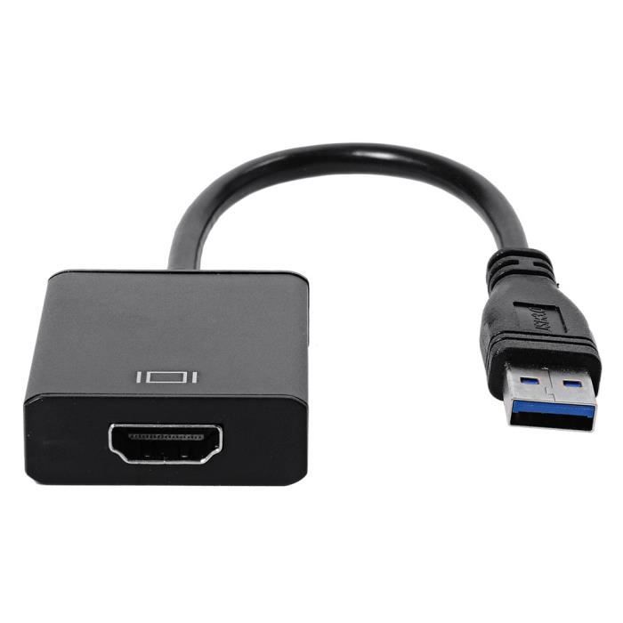 Adaptateur USB 3.0 Vers HDMI 1080P - Pour PC Windows - Multi-écran, Projecteur, TV
