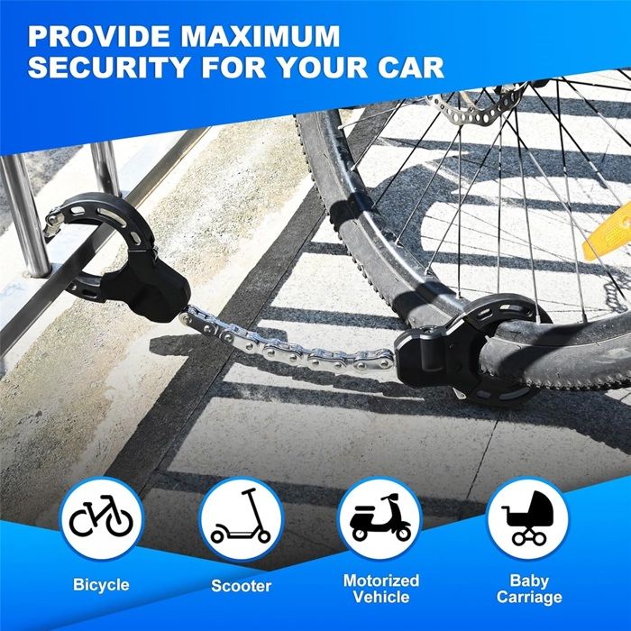 Cadenas Antivol Trotinette electrique Vélo Moto, Cadenas Velo avec Cable de Rapp