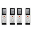 4X TéLéCommande de Climatiseur YACIFB YAC1FB YAC1FB6 YAC1FB9 pour Climatiseur Tadiran ZACS-07 HPF