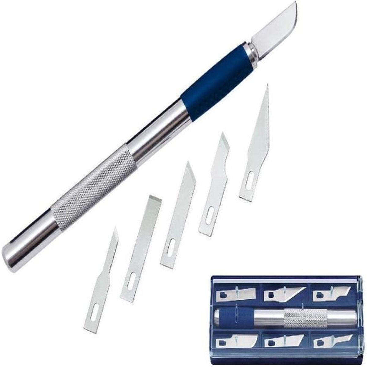 Cutter Coffret 3 Outil Couteau à Lames de Précision Scalpel Cutter 13 Lames 