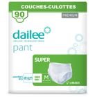 Couche Culotte Incontinence - DAILEE - Pants Super M - 90 Couches - Taille M - Odour-Control