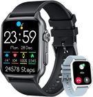 GATO NEGRO Montre Connectée Homme Repondre Appel - Smartwatch Sport 2,0 Pouces Étanche Écran Tactile Bracelet Connectee Avec Moniteur De So