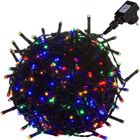 VOLTRONIC® Guirlande de 40 m - 400 LEDs - multicolore - câble vert