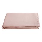 Drap plat Palace pur coton teint lavé, 63 fils/cm² Vent du sud - Palace Rose - 240 x 290 cm pour lit 2 places