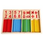 VOLIBEAR Bâtonnets à Compter en Bois Jouet de Montessori Maths Jouets éducatifs préscolaires M476