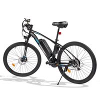 Vélo électrique, VTT électrique, 27.5" Ville E-Bike , Batterie 36V 13Ah,7 Vitesses Bleu et Noir