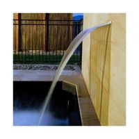 Suinga - Cascade d'eau pour la piscine encastrée dans le mur, largeur 1200 mm  
