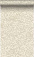 Origin Wallcoverings papier peint fleurs beige crème - 53 cm x 10,05 m - 347026