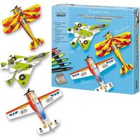Coffret de maquettes d'avions - NO NAME - 3 maquettes en carton - Pour enfant de 6 ans et plus - Multicolore