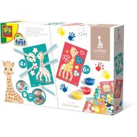 Kit coloriage et peinture Sophie la Girafe SES CREATIVE - Pour enfant de 12 mois - Multicolore