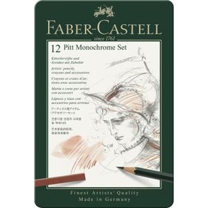 CRAYON DE COULEUR FABER-CASTELL Set PITT Monochrome pro